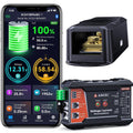 BM1000 Bluetooth Battery Monitor with 400A Smart Shunt, 10-120V Capacity Meter for LiFePO4, Lithium, AGM & Lead-Acid