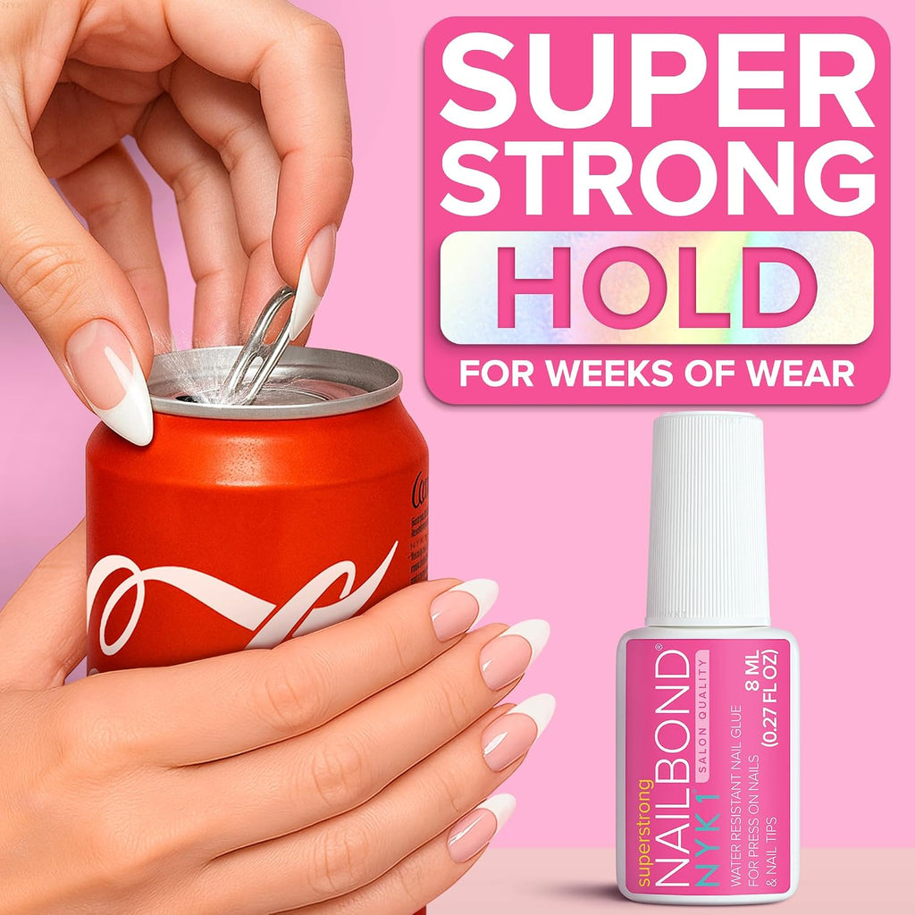 Super Strong Nail Glue for Press On Nails, Nail Tips & Acrylics | 8ml