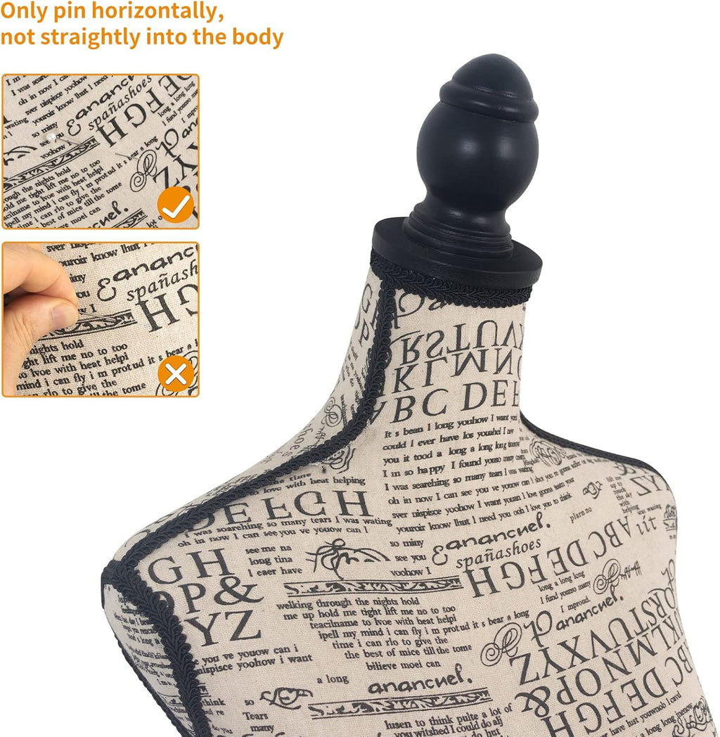 Female Dress Form Mannequin Torso Body with Adjustable Tripod Stand Dress Jewelry Display
