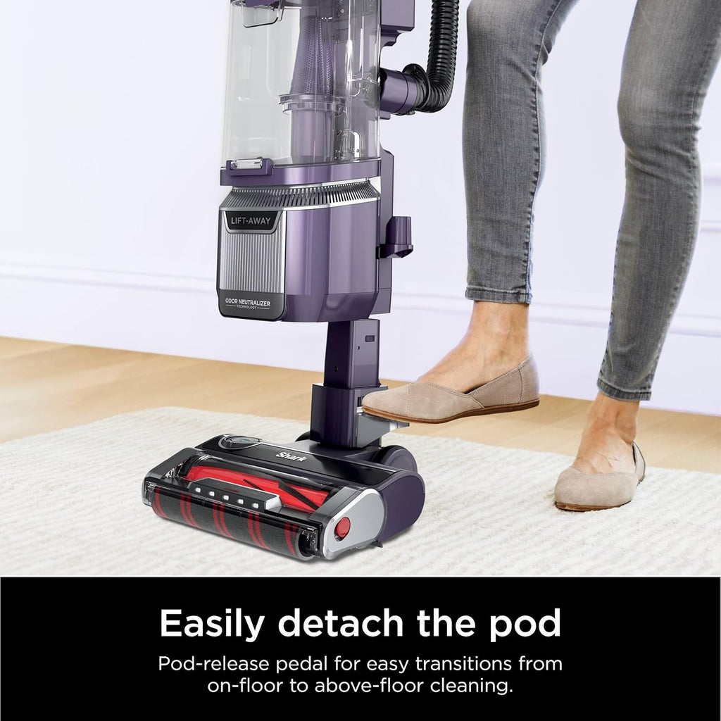 LA701 Rotator Pet Lift-Away ADV Upright Vacuum with DuoClean PowerFins HairPro & Odor Neutralizer Technology, Purple