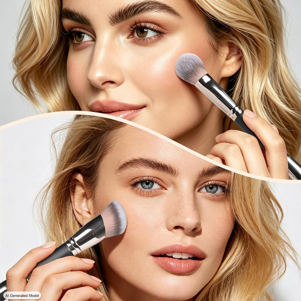 Foundation Concealer Contour Brush Set, 3Pcs Makeup Brushes