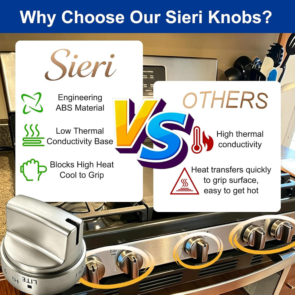 Sieri JGB735SPSS JGB735SP1SS Gas Stove Knobs for ge Gas Stove Knobs