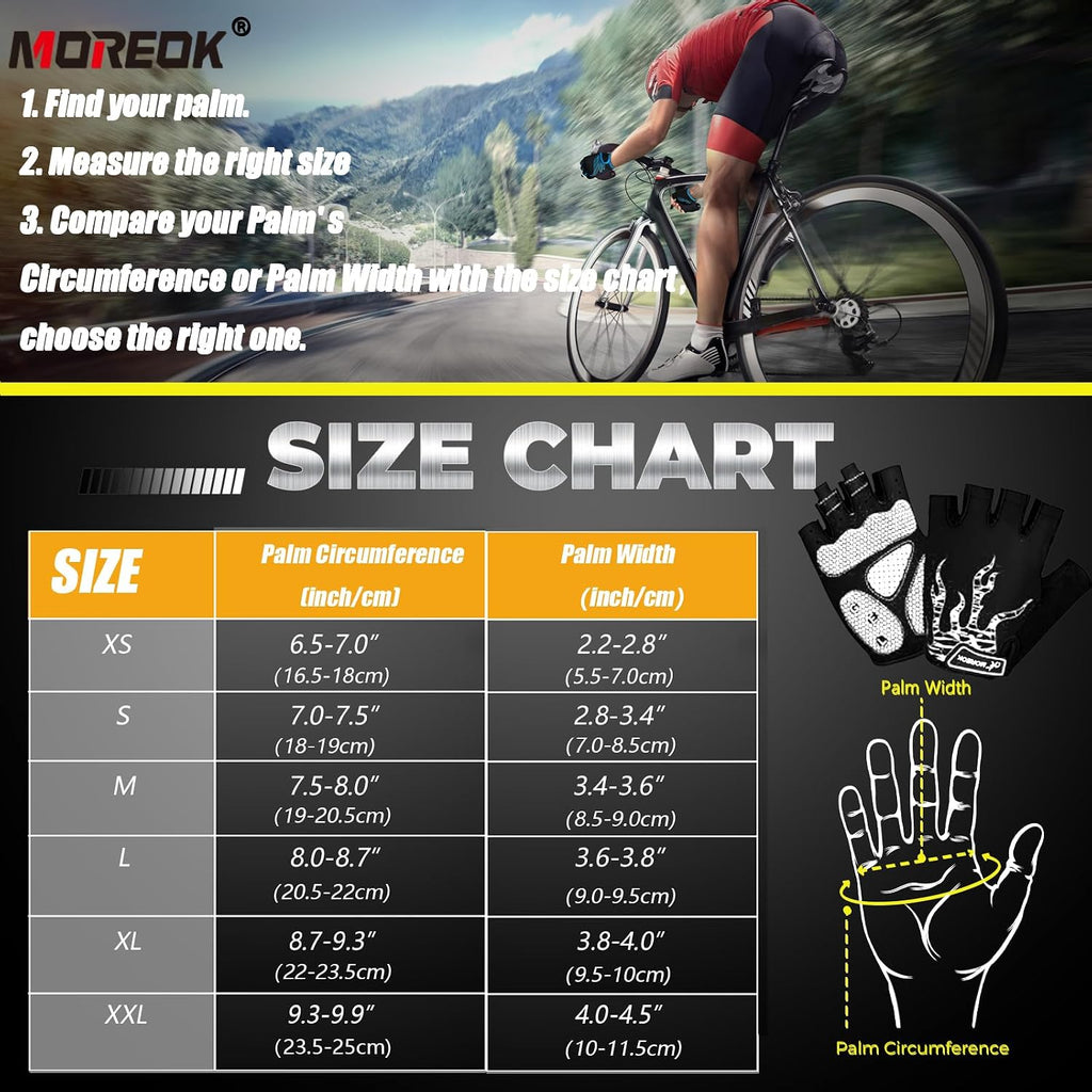 Cycling Gloves Bike Gloves for Men/Women-[5MM Gel Pad] Half Finger Bicycle Biking Gloves for Cycling/Weight