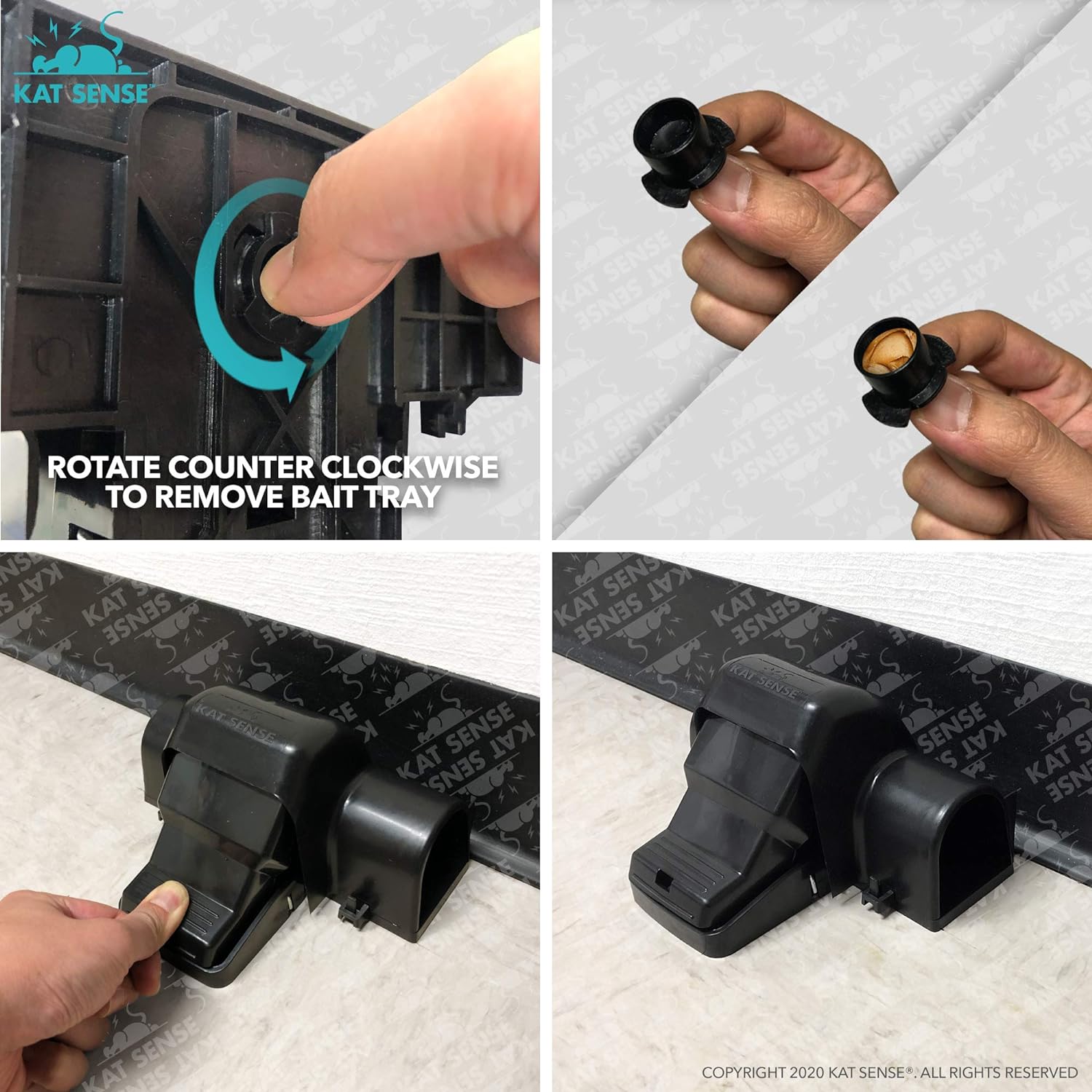 Covered Rat Trap & Chipmunk Trap, Prevents Accidental Triggering with Tunnel Design, Quick Action Pest Control