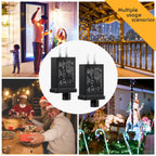 2PCS Replacement Yard Inflatable Adapters,Low Voltage Transformers US Plugs