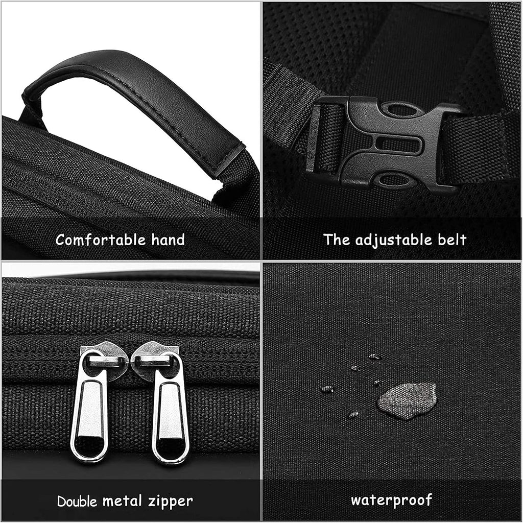 Camera Backpack, DSLR/SLR/Mirrorless Photography Camera Bag | Waterproof Front Hard Shell&17.3 inch Laptop