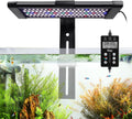 Small Clip On Aquarium LED Light, Custom Daylight-Moonlight & 24/7 Mode, 12-18 in Full Spectrum Fish Tank Light, 8