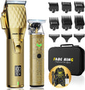 Professional Hair Clippers for Men, Cordless Clipper & Trimmer Kit | 7000RPM High-Speed Motor, Barber-Grade Fade
