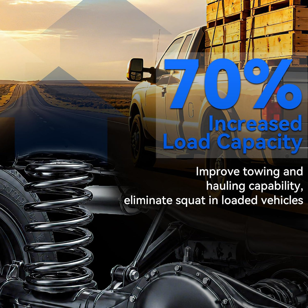 Heavy Duty Rear Coil Springs Compatible with 2009-2018 Ram 1500 2WD 4WD