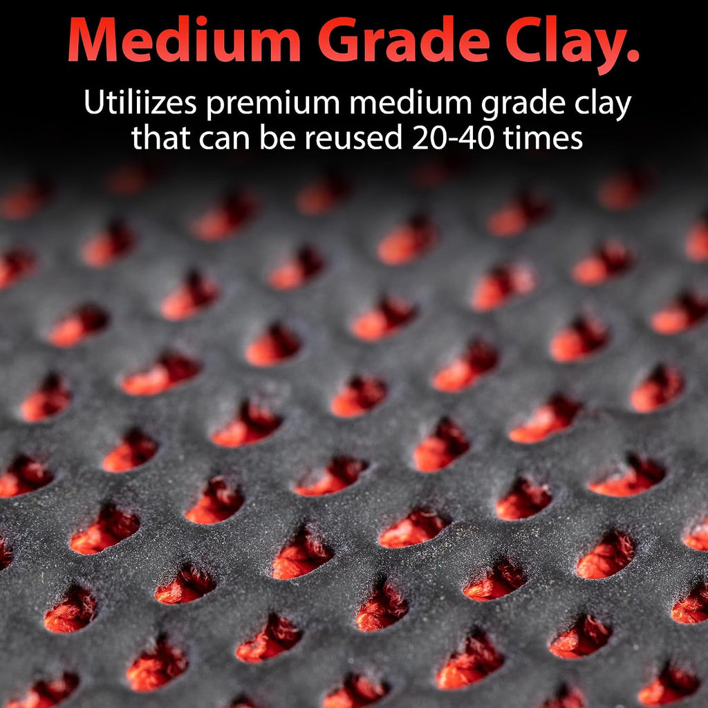 Clay Mitt - Medium Grade Clay Bar Infused Mitt | Car Detailing Glove Quickly Removes Debris from Your Paint, Glass