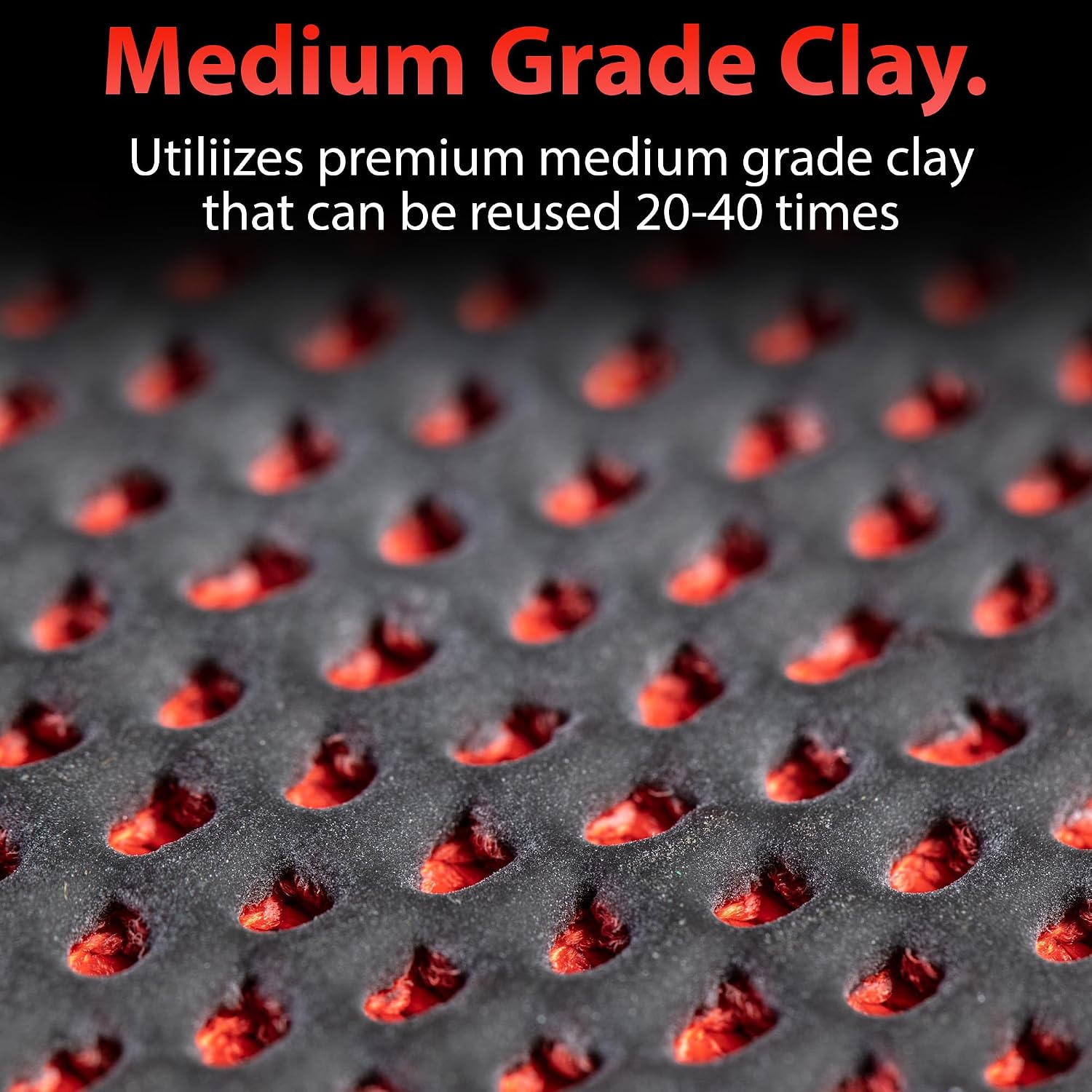 Clay Mitt - Medium Grade Clay Bar Infused Mitt | Car Detailing Glove Quickly Removes Debris from Your Paint, Glass