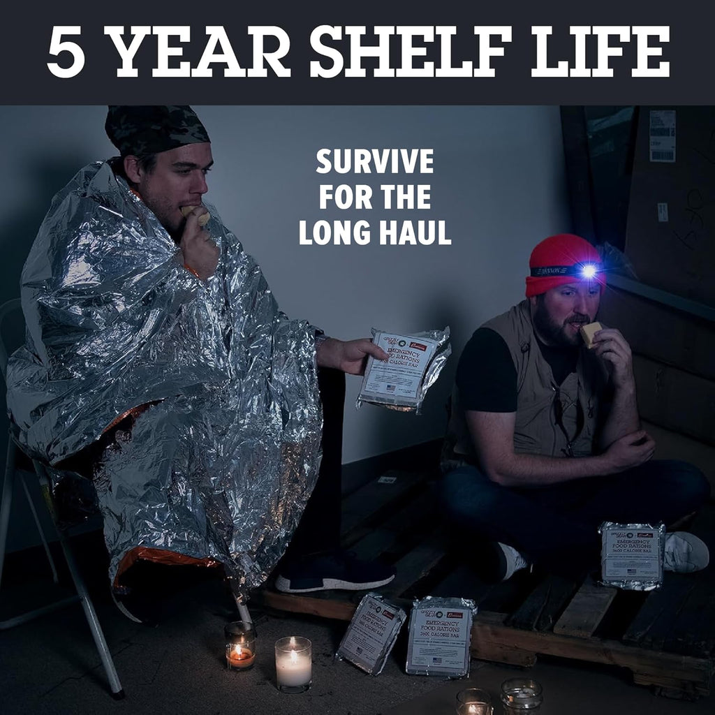 Emergency Food Rations- 3600 Calorie Bar (Vanilla Poundcake) - 3 Day, 72 Hour Ready To Eat Supply For Disaster