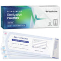 Self Seal Sterilization Pouches 3.5 x 10-50 Disposable Sterilizers for Cleaning Tools and Dental Offices
