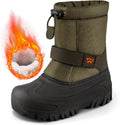 Boys Girls Snow Boots for Little/Big Kids | Waterproof,Lightweight,Outdoor Warm Cozy,Anti-Slip,Mid Calf,Lining