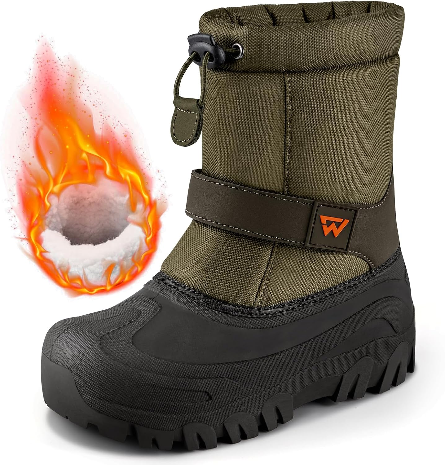 Boys Girls Snow Boots for Little/Big Kids | Waterproof,Lightweight,Outdoor Warm Cozy,Anti-Slip,Mid Calf,Lining