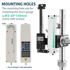 500N/112Lbf Digital Push Pull Force Gauge with Lever Test Stand