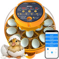 16 Duck Eggs Incubator with Phone App, Automatic Incubator with Custom Mode