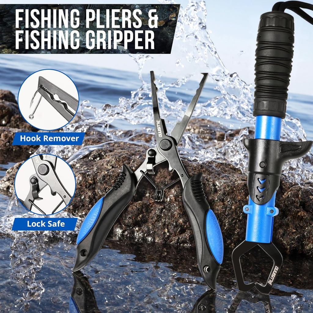Fishing Backpack with Tackle Boxes, Waterproof Fishing Sling Tackle Bag For Fishing Gear With Rod Holder, Fishing