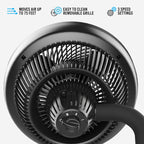 623 Mid-Size Whole Room Air Circulator Fan, Black