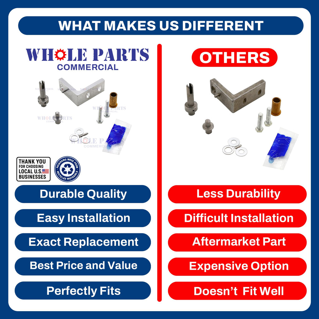 Whole Parts Upgraded Commercial Refrigerator Door Hinge Kit Part# 870865
