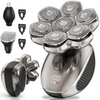 7D Floating Head Shavers for Bald Men Wet/Dry Electric Razor for Men