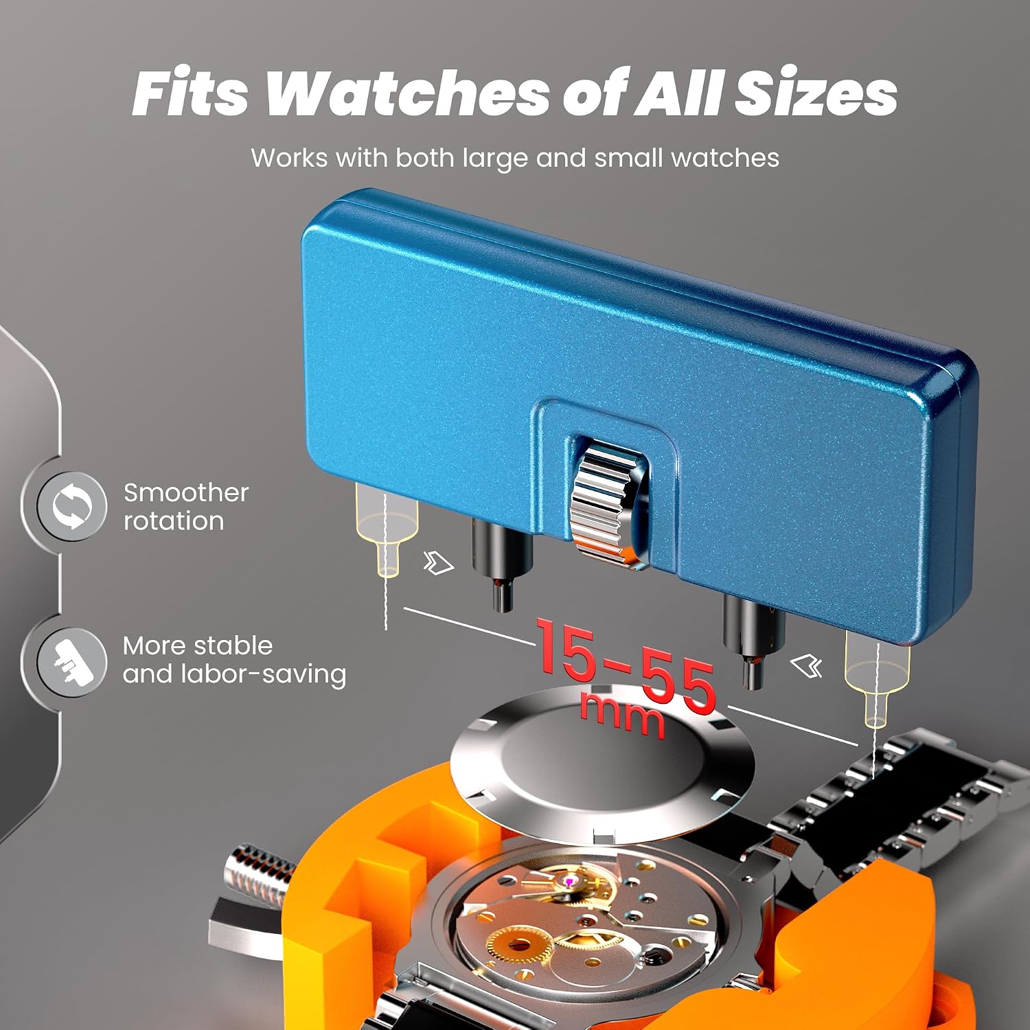 Watch Battery Replacement Kit, Watch Repair Screwdriver, Watch Band Replacement tool, Watch Wrench Back Remover