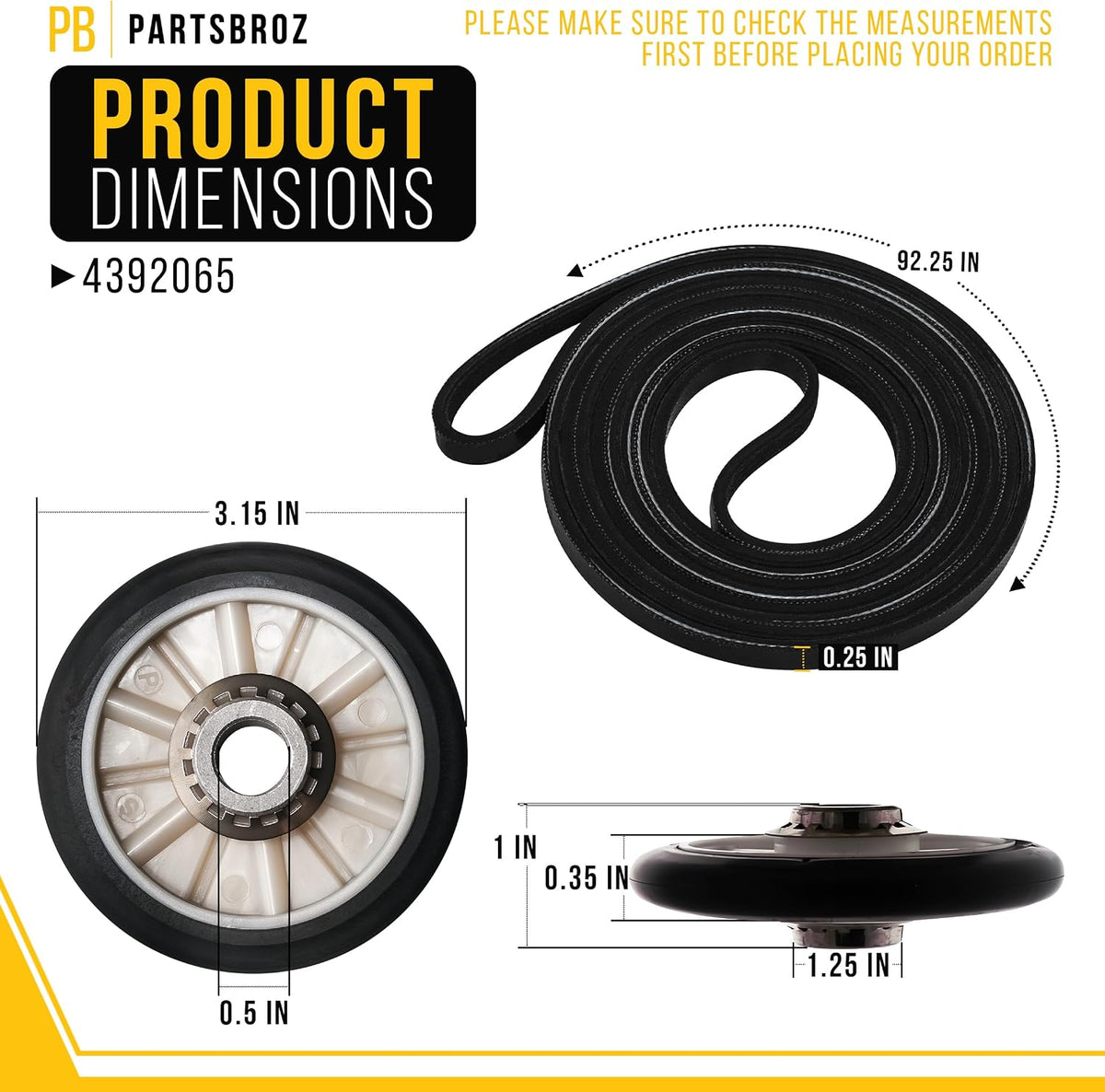 Dryer Repair Kit for Maytag YMED5600TQ0