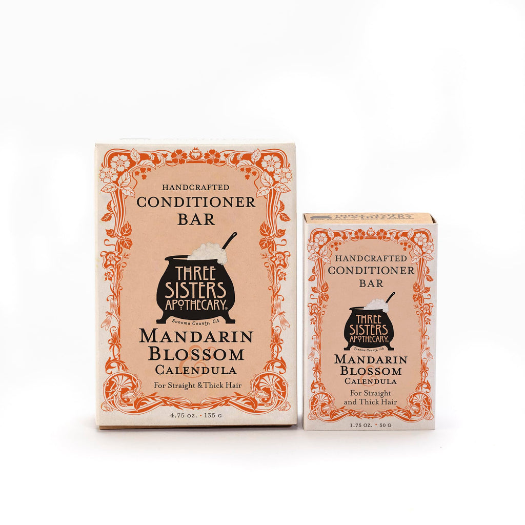 Three Sisters Apothecary 4.75 oz Solid Hair Conditioner (Mandarin Blossom and Calendula)