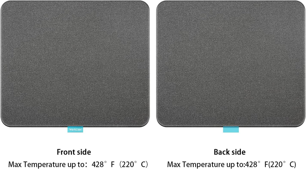 Heat Press Mat 11"x13": Double-Sided Heat-Resistant Materials Protective Resistant Mat Compatible with Cricut