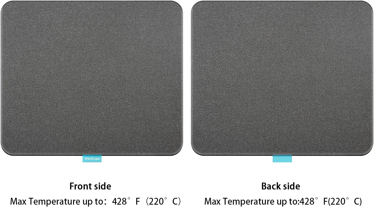 Heat Press Mat 11"x13": Double-Sided Heat-Resistant Materials Protective Resistant Mat Compatible with Cricut
