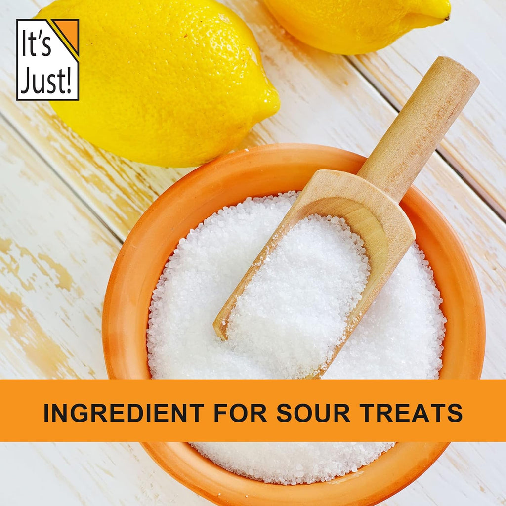 Citric Acid, Food Grade Flavor Enhancer Powder, Non-GMO, Great for Cooking, Cleaning, Bath Bombs, Natural
