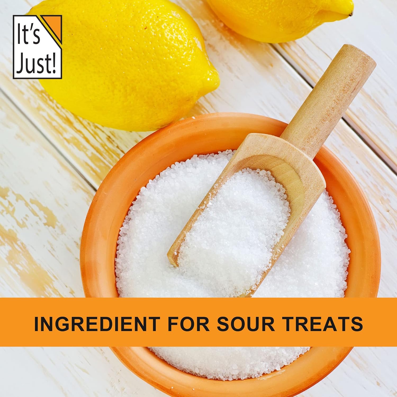 Citric Acid, Food Grade Flavor Enhancer Powder, Non-GMO, Great for Cooking, Cleaning, Bath Bombs, Natural