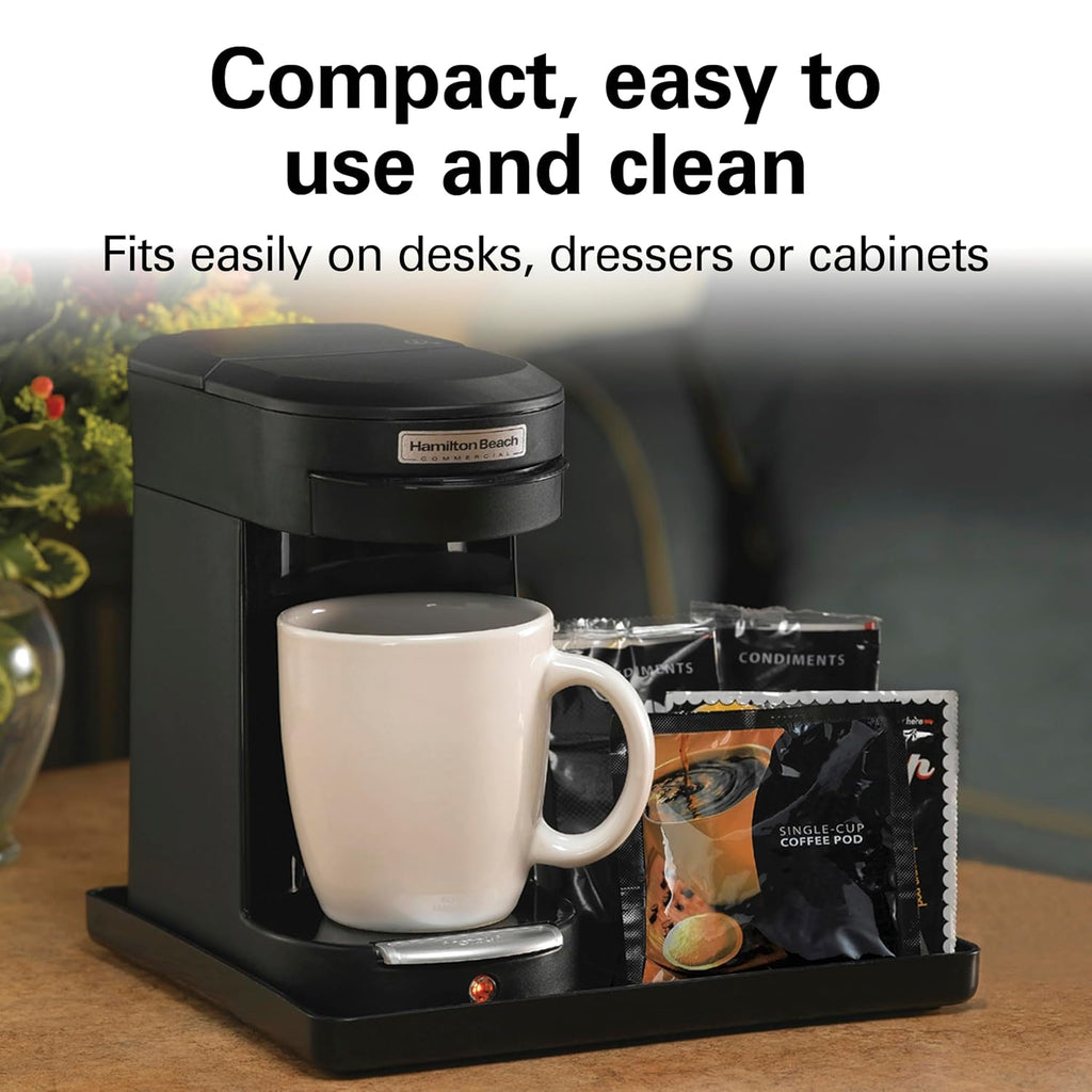 1 Cup Pod Coffeemaker, Black, Single Serve Coffee Brewer, HDC200B