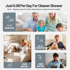 2-Pack Gray Shower Head Filter Replacement for L400099