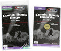 Silver Age Resealable Comic Bags and Boards Combo (100 Ct) | 100 Backing Boards + 100 Resealable Comic Bags |