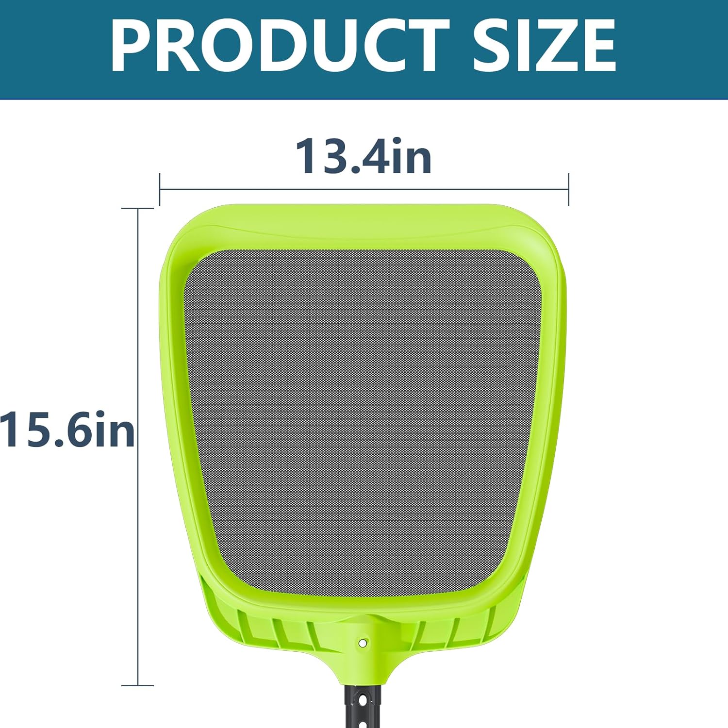 Pool Skimmer Net - Professional Heavy Duty Reinforced Frame Nylon Flat Leaf Rake Net,for Spa Pond Swimming Pool