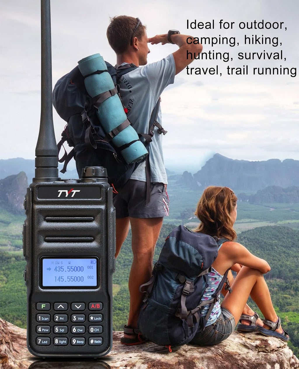 TH-UV88 Dual Band VHF UHF Amateur Ham Radio Handheld Transceiver, Analog | 200 Channels, CTCSS/DCS, Scan, Long Range