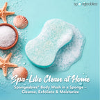 Body Wash in a 20+ Wash Sponge, Sea Salt, 3 Count