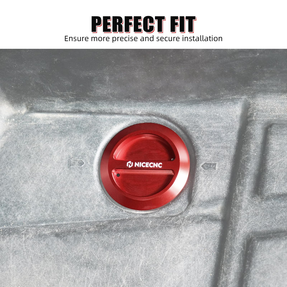 NICECNC Red 2pcs Aluminum RZR Floor Drain Plug