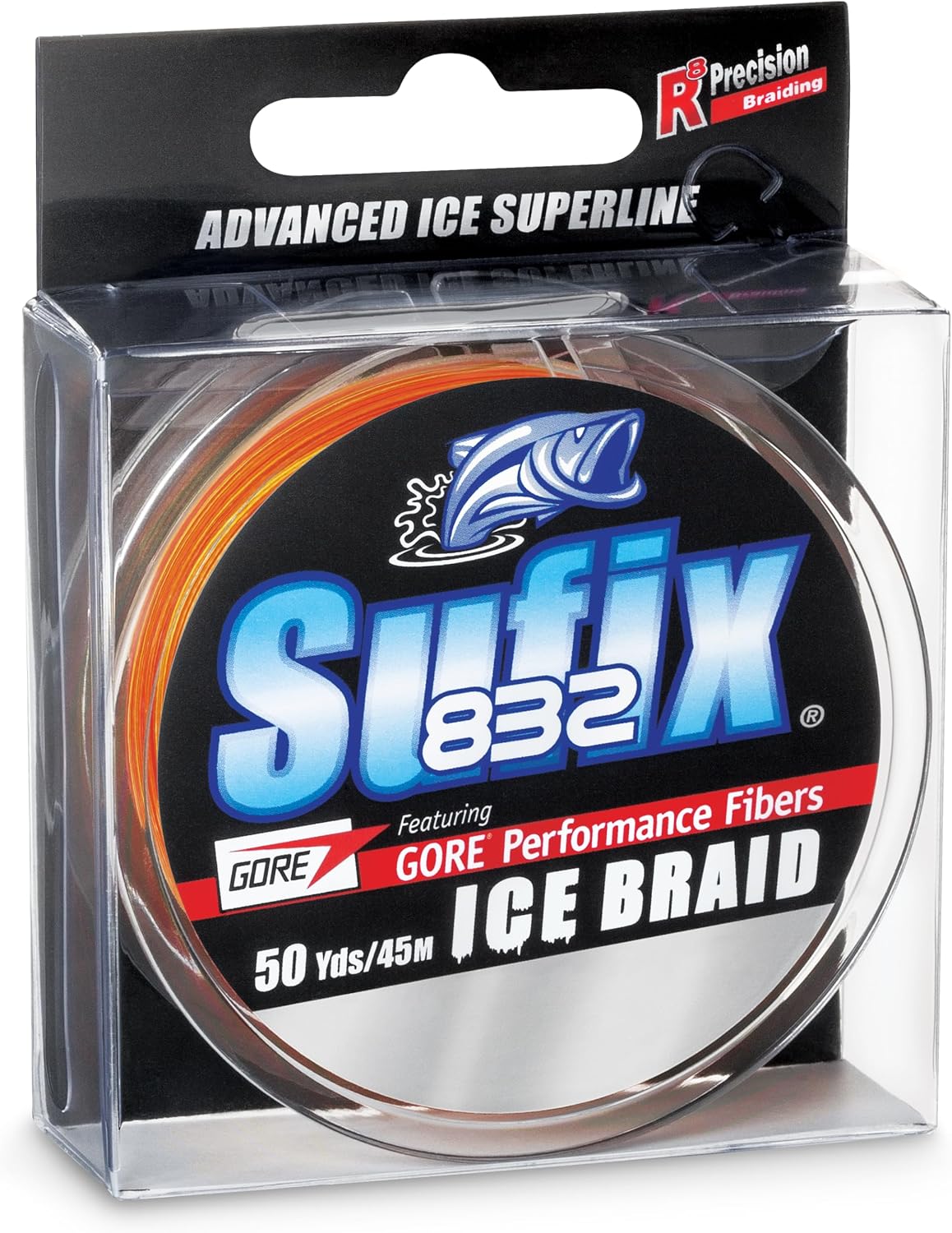 Advanced 832 Ice Braid Fishing Line, High-Strength, Low-Stretch Ice Fishing Braid for Extreme Cold Durability, 50