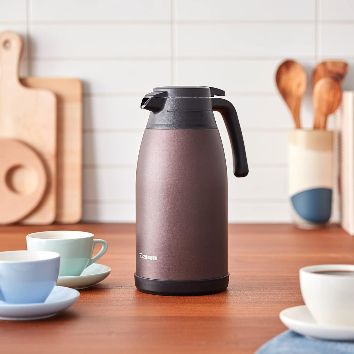 SH-RA19TA Stainless Steel Vacuum Carafe, 1.9 L, Brown