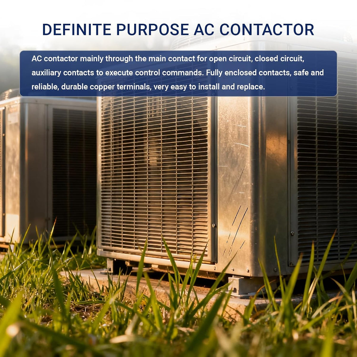 1P 40A 24V AC Contactor, 50/60Hz, Suitable for Compressors/Air Conditioning