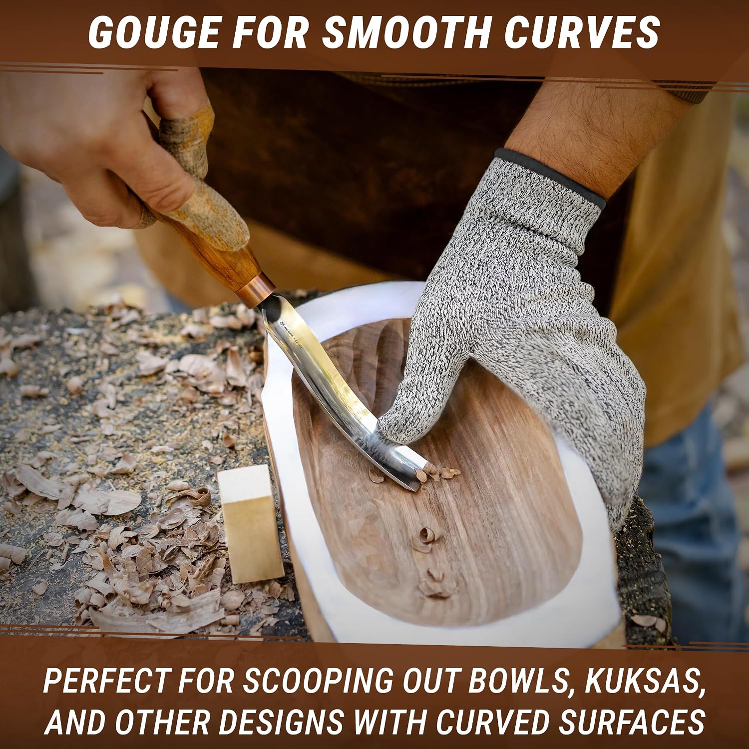 Wood Carving Knives Kit Spoon Carving Tools S14 - Spoon Hook Knife Wood Carving Chisels Set Bowl Gouge - Whittling