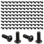 100 Pcs M3 x 8mm Hex Socket Button Head Cap Screws Bolts