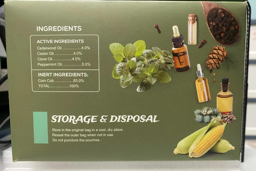 Mouse Repellent, 24 Pack Peppermint Oil for Mice, Rats, Squirrel, Pest Control Indoor & Outdoor Use, Safe for