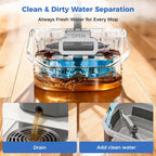 Spin Mop and Bucket Set with Wringer, Hands-Free Floor Mop System