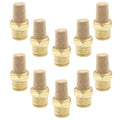 Coufce 10 Pack 1/4" Male Thread Pneumatic Brass Exhaust Muffler Filter
