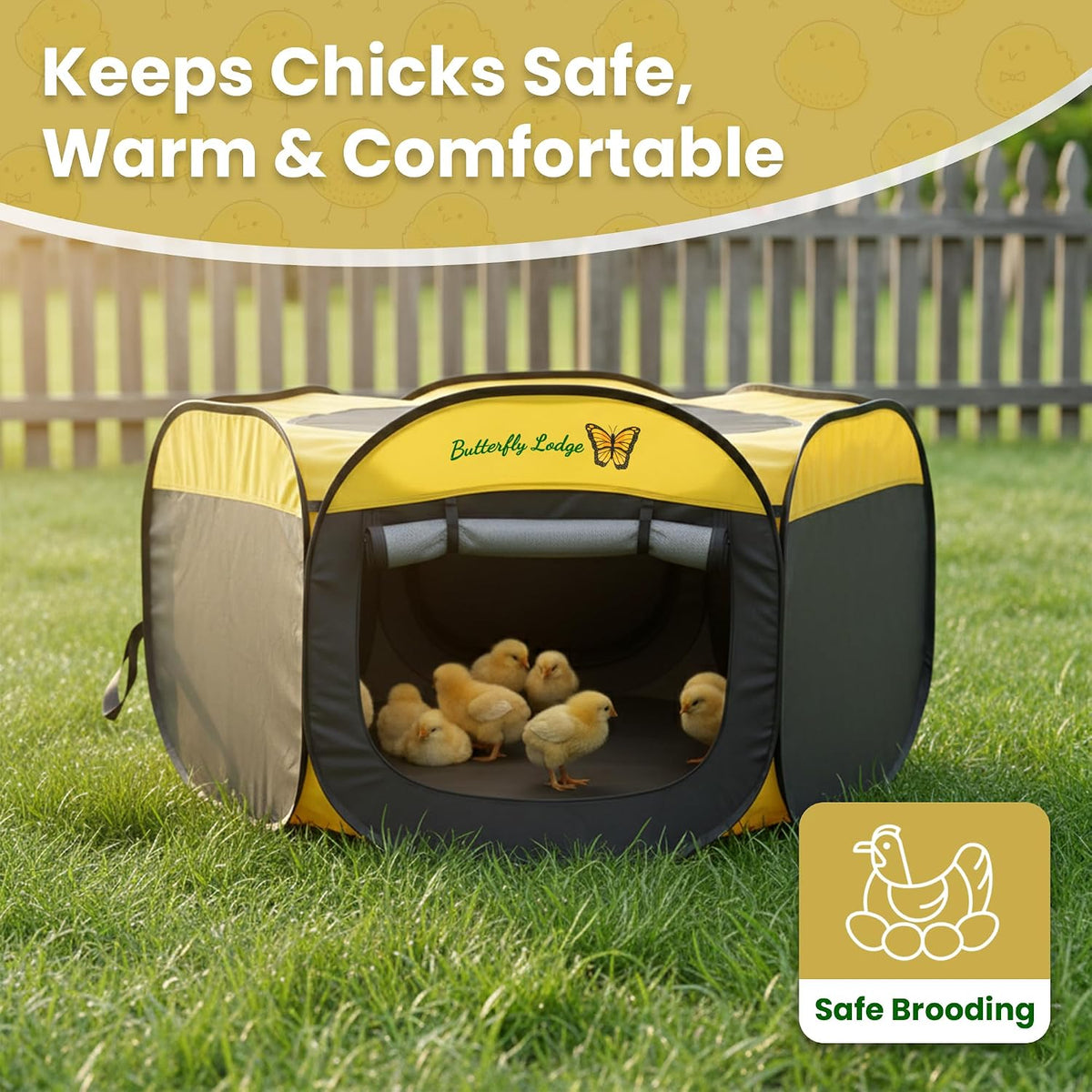 Chicken Brooder Box for Chicks, 6-in-1 Chick Starter Kit, 45" Large Chicken Brooder Pet Tent, Chick Coop for 10-15