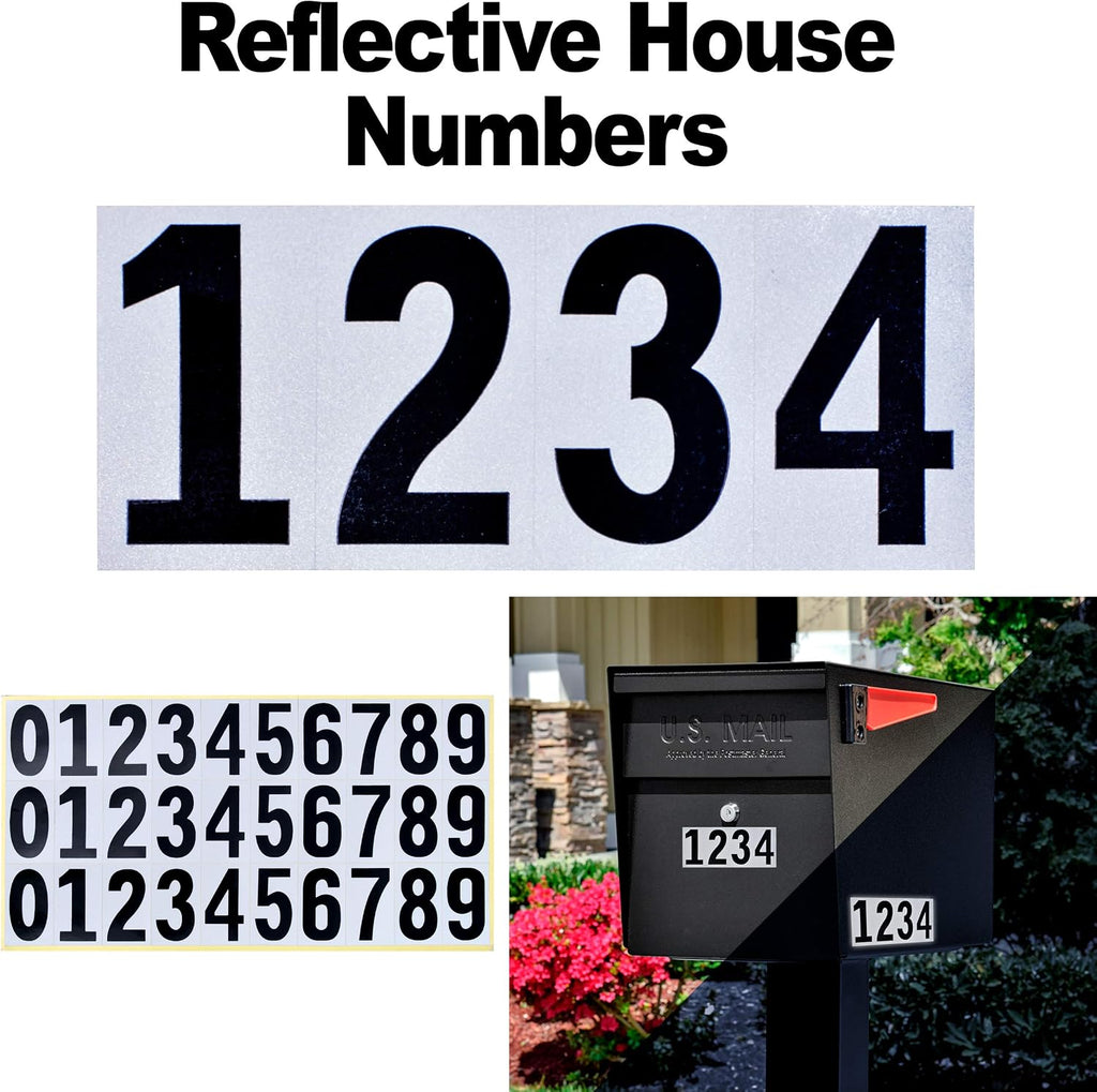 Large Capacity Locking Curbside Post Mount Mailbox, USPS Approved | Patented anti-pry lock, holds weeks of mail