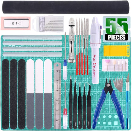 55Pcs Professional Modeler Basic Tools Craft Set Hobby Building Tools Kit Gunpla Tools Model Kit Modeler Basic Tools